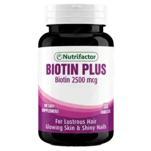 Nutrifactor Biotin Plus Tablets 2500Mcg (1 Bottle = 30 Tablets)
